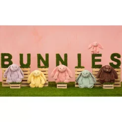 Jellycat Knuffelkonijn Bashful Fudge Bunny - 31 Cm -Jellycat Verkoopwinkel bunnies pink 3 2