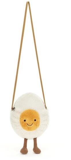 Jellycat - Amuseable Blij Gekookt Ei Tas - 30x18cm -Jellycat Verkoopwinkel jellycat amuseable blij gekookt ei tas 30x18cm 3