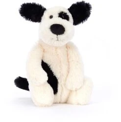 Jellycat Bashful Zwart & Room Kleurig Puppy Klein - 18cm