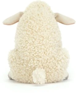 Jellycat Knuffel Burly Boo Schaap - 17x12x19cm -Jellycat Verkoopwinkel jellycat knuffel burly boo schaap 17x12x19cm 3