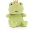 Jellycat Knuffel Crowning Croaker Groen - 5x8x12cm