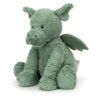 Jellycat Knuffel Fuddlewuddle Draak XL - 37cm -Jellycat Verkoopwinkel jellycat knuffel fuddlewuddle draak xl 37cm