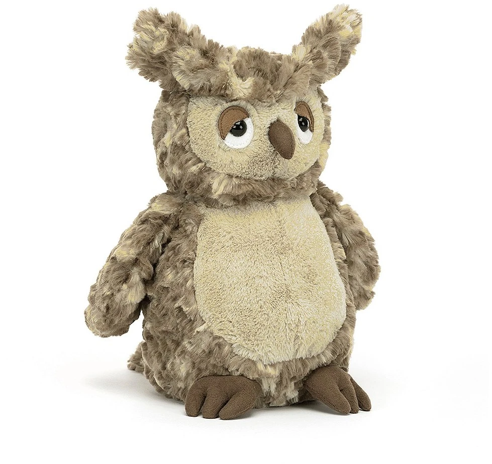 Jellycat Knuffel Oberon Uil (gehoornd) - 9x12x26cm