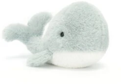 Jellycat Knuffel Wavelly Whale Grijs - 6x13x8cm