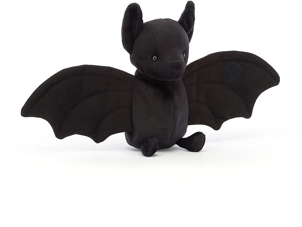 Jellycat Knuffel Wrapabat Zwart - 5x6x16cm 3 Jellycat Knuffel Wrapabat Zwart - 5x6x16cm