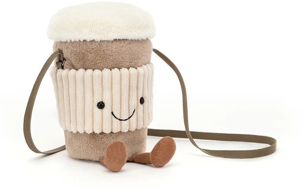 Jellycat Tas Amuseable Coffee-To-Go - 13x13x22cm 3 Jellycat Tas Amuseable Coffee-To-Go - 13x13x22cm