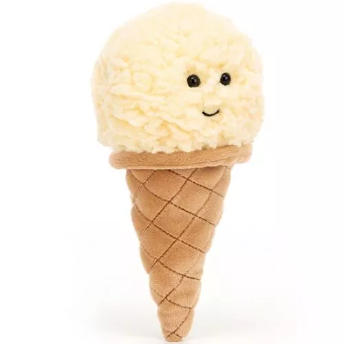 Jellycat Knuffelijsje Vanilla - 18 Cm 3 Jellycat Knuffelijsje Vanilla - 18 Cm