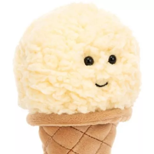 Jellycat Knuffelijsje Vanilla - 18 Cm 4 Jellycat Knuffelijsje Vanilla - 18 Cm - Afbeelding 2