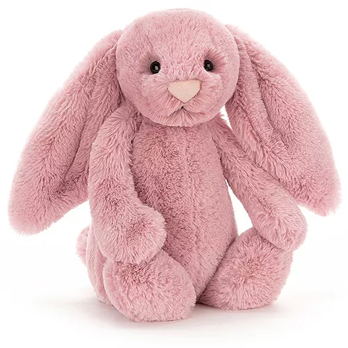 Jellycat Knuffelkonijn Bashful Bunny Tulip Pink - M - 31 Cm 3 Jellycat Knuffelkonijn Bashful Bunny Tulip Pink - M - 31 Cm