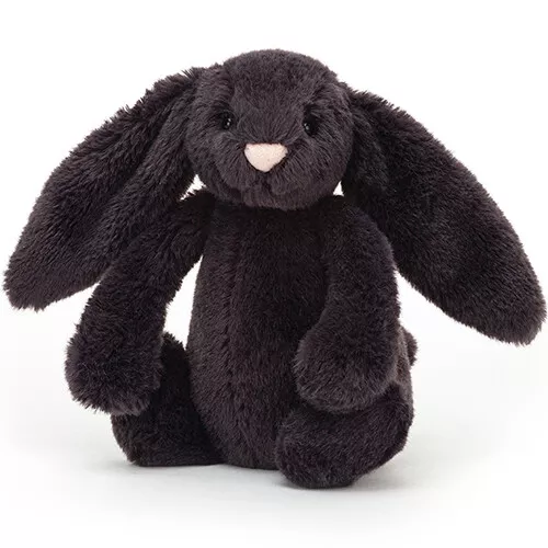Jellycat Knuffelkonijn Bashful Inky Bunny - S - 18 Cm 3 Jellycat Knuffelkonijn Bashful Inky Bunny - S - 18 Cm